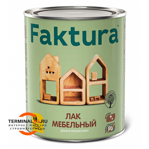 Лак FAKTURA мебельный, банка 0,7 л