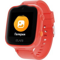 Смарт-часы ELARI KidPhone Алиса 4G Bubble, 1.54", красный/красный