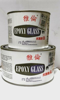 Клей густой прозрачный эпоксидный двухкомпонентный EPOXY GLASS 1.5 кг