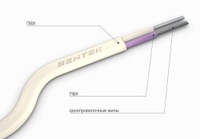 Провод термоэлектродный Sentek ПТВВ ХА 2*1,5