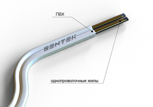 Провод термоэлектродный Sentek ПТВ ХА 2x1,0