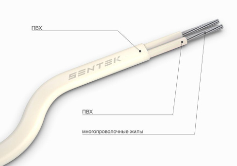 Провод термоэлектродный Sentek ПТГВВ ХА 2х2,5