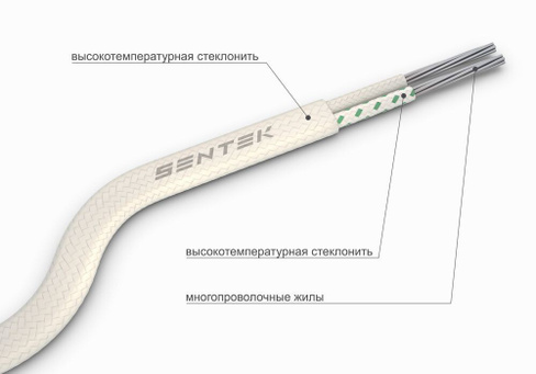 Провод термоэлектродный Sentek ПТНГ ХА 2х1,5