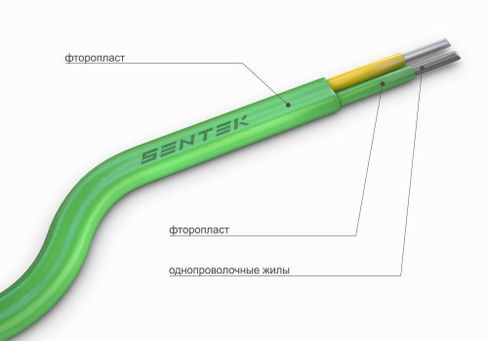 Провод термоэлектродный Sentek ПТФФ ХК 2x1,0