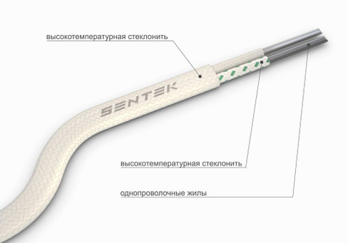 Провод термоэлектродный Sentek ПТКК ХА 2х0,81