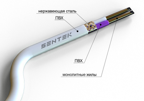 Провод термоэлектродный Sentek ПТВЭВ ХА 2х2,5