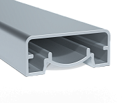 Поручень алюминиевый 50x1,8 мм, усиленный ребрами жесткости.