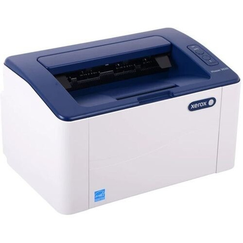 Принтер лазерный Xerox Phaser 3020v_bi черно-белая печать, A4, цвет белый