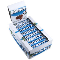 Батончик Bounty с нежной мякотью кокоса, коробка, 55 г, 32 шт.