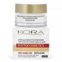 KORA - Крем для восстановления упругости кожи лица и шеи с эффектом ботокса, 50 мл КОРА
