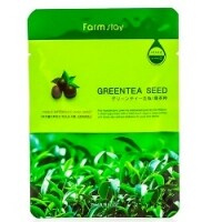 FarmStay Visible Difference Mask Sheet Green Tea Seed - Тканевая маска с натуральным экстрактом семян зеленого чая, 23 м