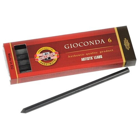 KOH-I-NOOR Грифели для цанговых карандашей Gioconda, 6В, 5,6 мм, 6 шт.