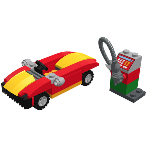Конструктор LEGO Monthly Mini Model Build 40277 Автомобиль на заправке, 44 дет.