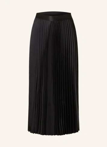 Плиссированная атласная юбка Y.A.S., черный