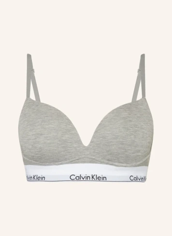 Бюстгальтер пуш-ап modern cotton Calvin Klein, серый