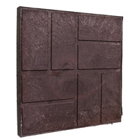 Террасная полимерпесчанная плитка для дорожек 33 х 33 х 2,5 Шоколадный