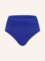 Плавки бикини с завышенной талией beach club solids Lauren Ralph Lauren, синий