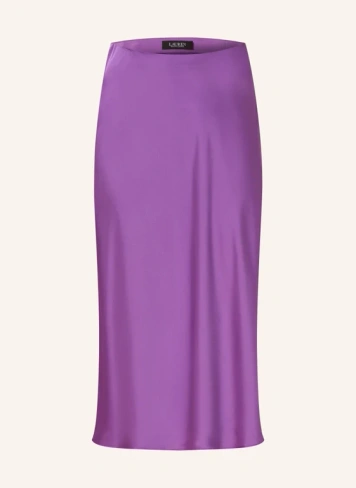 Атласная юбка Lauren Ralph Lauren, фиолетовый