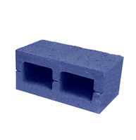 Блок колотый 2-сторонний 390х190х188 мм синий