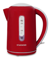 Чайник/Термопот STARWIND Чайник электрический SKG1021 1.7л. 2200Вт красный/серый