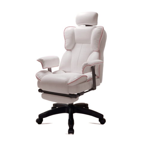 Игровое кресло Yipinhui P505 New, нейлон, газовый амортизатор 1 класса, белый/розовый