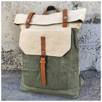 Рюкзак женский Orlen pack KS-03 бежевый зеленый