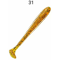 Силиконовые приманки Crazy Fish Vibro worm 3.4" 12-85-31-6, 5шт. CF Company
