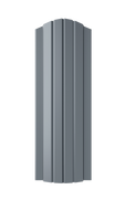 Штакетник металлический Modern Полукруглый 0,5 мм 110 ПЭ 7024