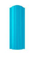 Штакетник металлический Modern Полукруглый 0,5 мм 110 ПЭ 5015