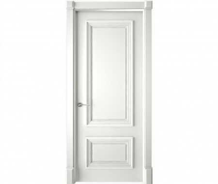 Дверь межкомнатная Портленд, эмаль, белая