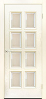 Межкомнатная дверь «Финестра» Ясень карамельный Со стеклом Дворецкий