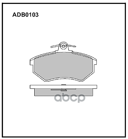 Колодки Передние Vag 80/90/A4(B5)/Passat B3/B4 1,8G60/1,9Tdi Allied Nippon Adb 0103 ALLIED NIPPON арт. ADB 0103