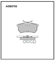 Колодки Задние Ford Focus I 9804 Allied Nippon Adb 0705 ALLIED NIPPON арт. ADB 0705