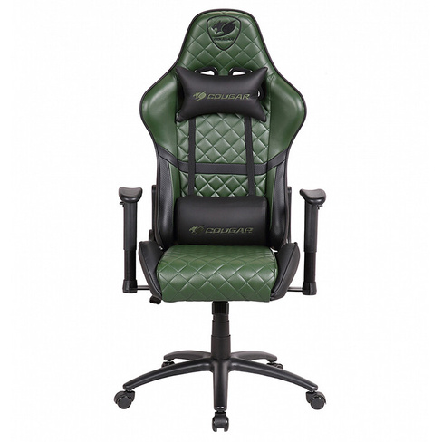 Компьютерное кресло Cougar ARMOR One-X игровое, черное/зеленое