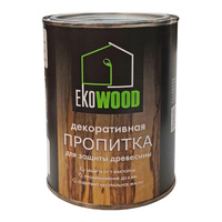 Декоративная пропитка для древесины EKOWOOD бесцвестная (0.75л)