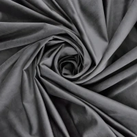 Ткань 1 м/п бархат 300 см цвет темно-серый Без бренда None