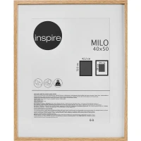 Рамка с паспарту Inspire Milo 40x50 см цвет дуб INSPIRE None