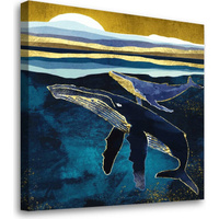 Постер (картина) Студия фотообоев киты