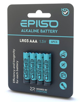 Батарейки EPILSO LR03/AAA, 4шт/уп 1.5V (60/720) (аналог DURACELL)