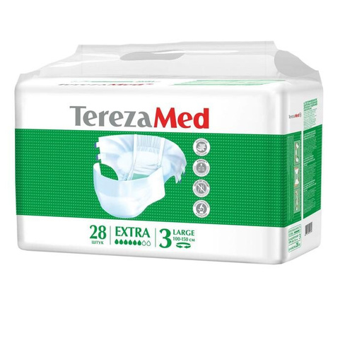 Подгузники для взрослых TerezaMed Extra Large 3, L, 28 шт.
