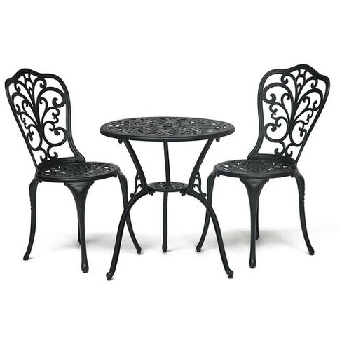 Комплект мебели TetChair Secret De Maison Romance (стол, 2 стула), черный