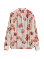 Рубашка Carla с цветочным принтом rag & bone, слоновая кость