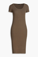 Платье из джерси из стретч-модала ATM ANTHONY THOMAS MELILLO, серо-коричневый