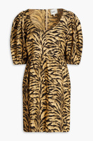 Тканое платье мини Zola с тигровым принтом BA&SH, животный принт