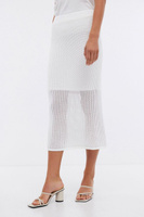 BAON Ажурная юбка-миди с полупрозрачным низом (арт. BAON B4724012)