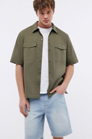 BAON Рубашка с коротким рукавом и накладными карманами (арт. BAON B6824009)