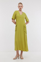 BAON Платье макси в стиле карго из вискозы (арт. BAON B4524070)