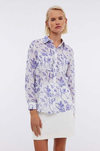 BAON Полупрозрачная блуза с цветочным принтом (арт. BAON B1724012)
