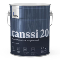 Лак полиуретановый TALATU Tanssi 20 для полов и лестниц п/матовый 4,5 л бесцветный, арт.S1217003005