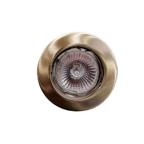 Встраиваемый светильник Oscaluz 0155-00-00-I терт золото GU4 кругл, Испания